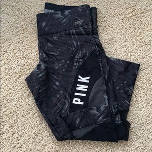 Pink/VS capri leggings
